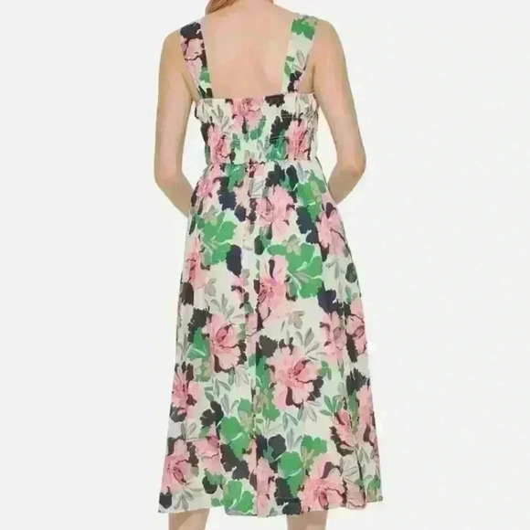 Tommy Hilfiger Women's Isla Floral Smocked Midi Dress size 16 - Picture 2 of 16